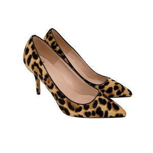 J.CREW Elsie Pumps in Leopard Calf Hair 6.5